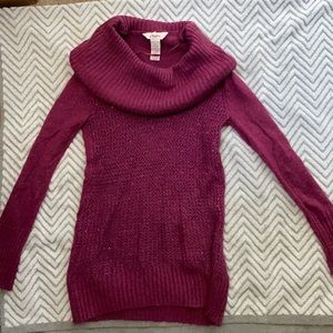 Sparkly cowl neck sweater